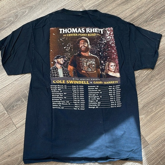 Thomas Rhett The Center Point Road Tour Concert Tee - Picture 2 of 4